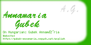 annamaria gubek business card